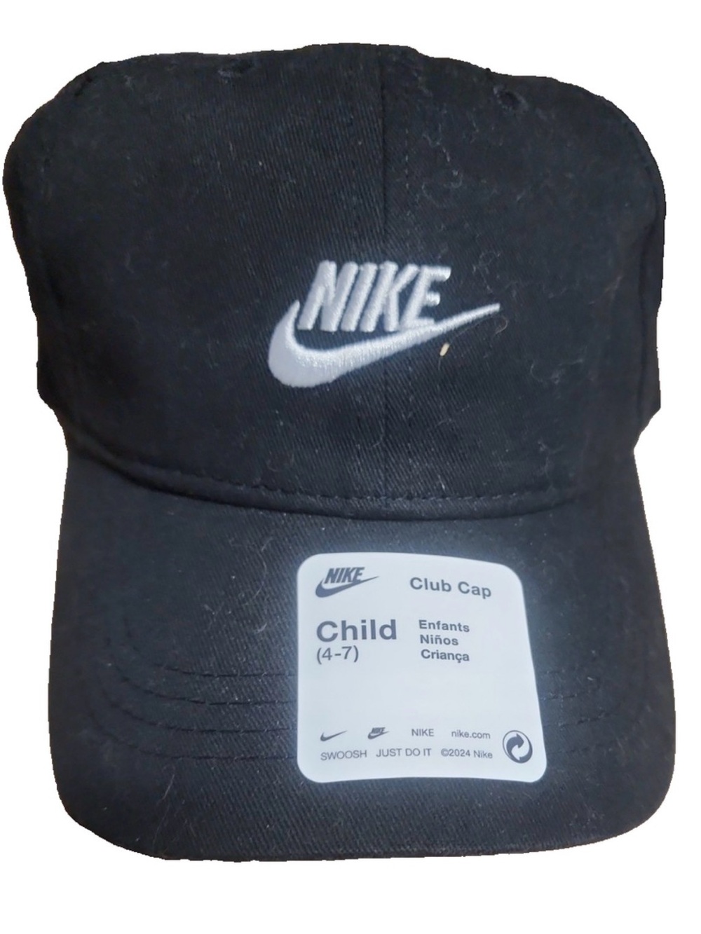 Nike Black and White Toddler Club Cap 2T-4T
#2784